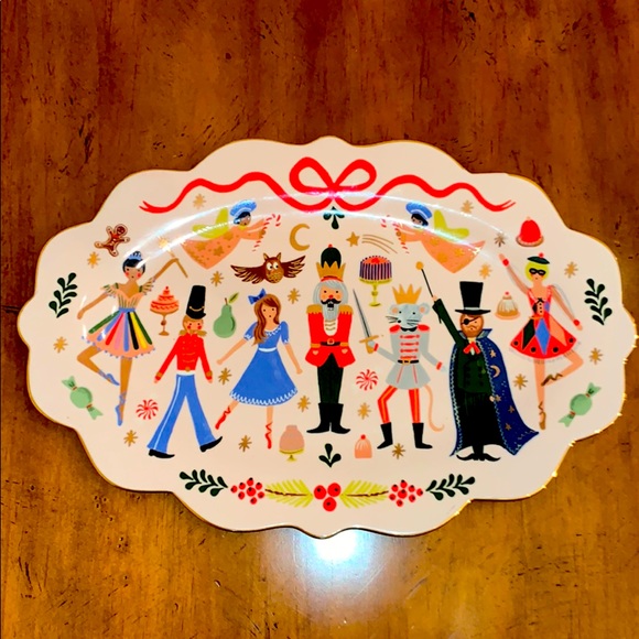 NWOT Rifle Paper Co. for Anthro Nutcracker Platter